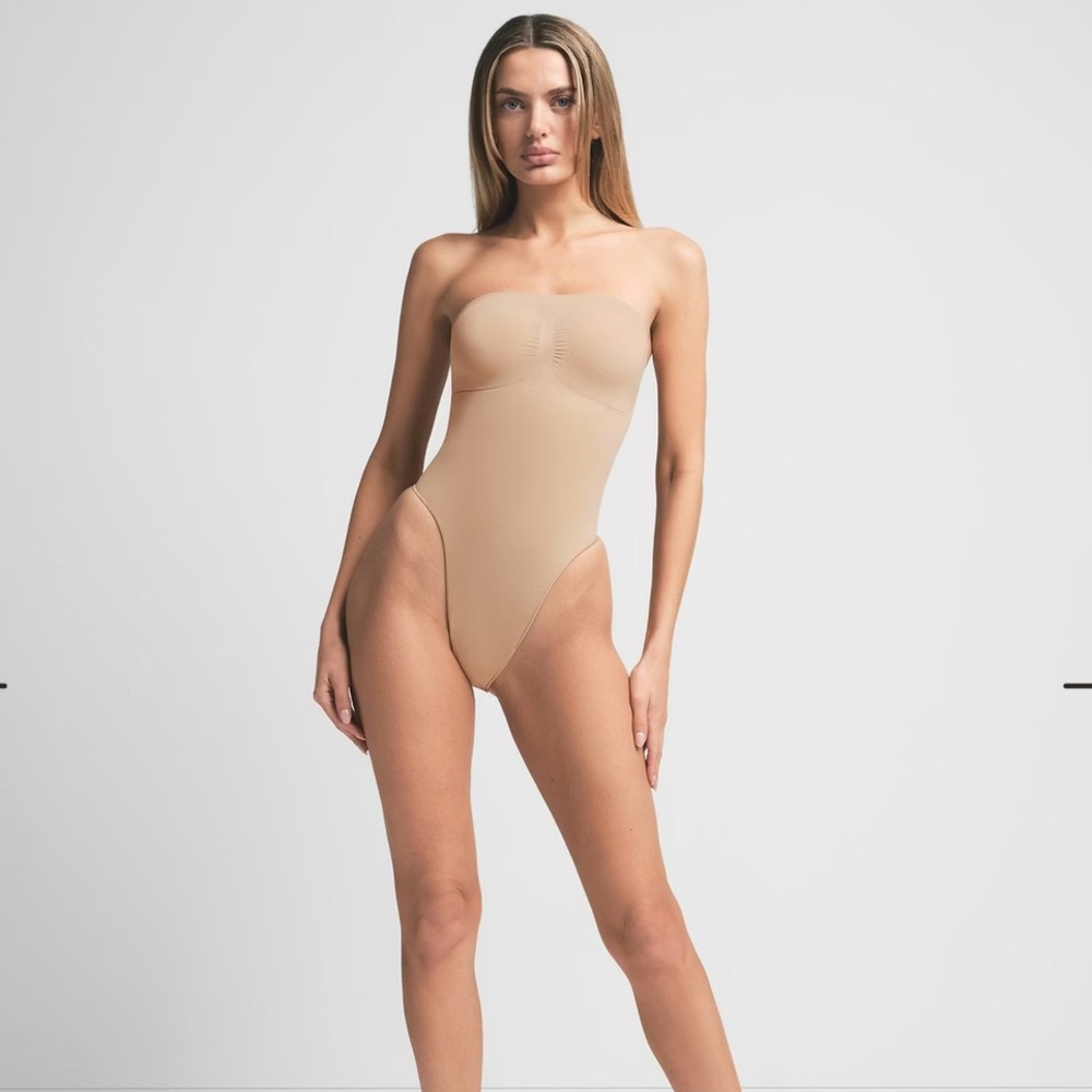 SKIMS Tan Shapewear Bodysuit